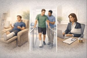 Disability Insurance Coverage in the United States: What Policies Typically Include and Exclude Illustration showing common situations covered by disability insurance in the United States.